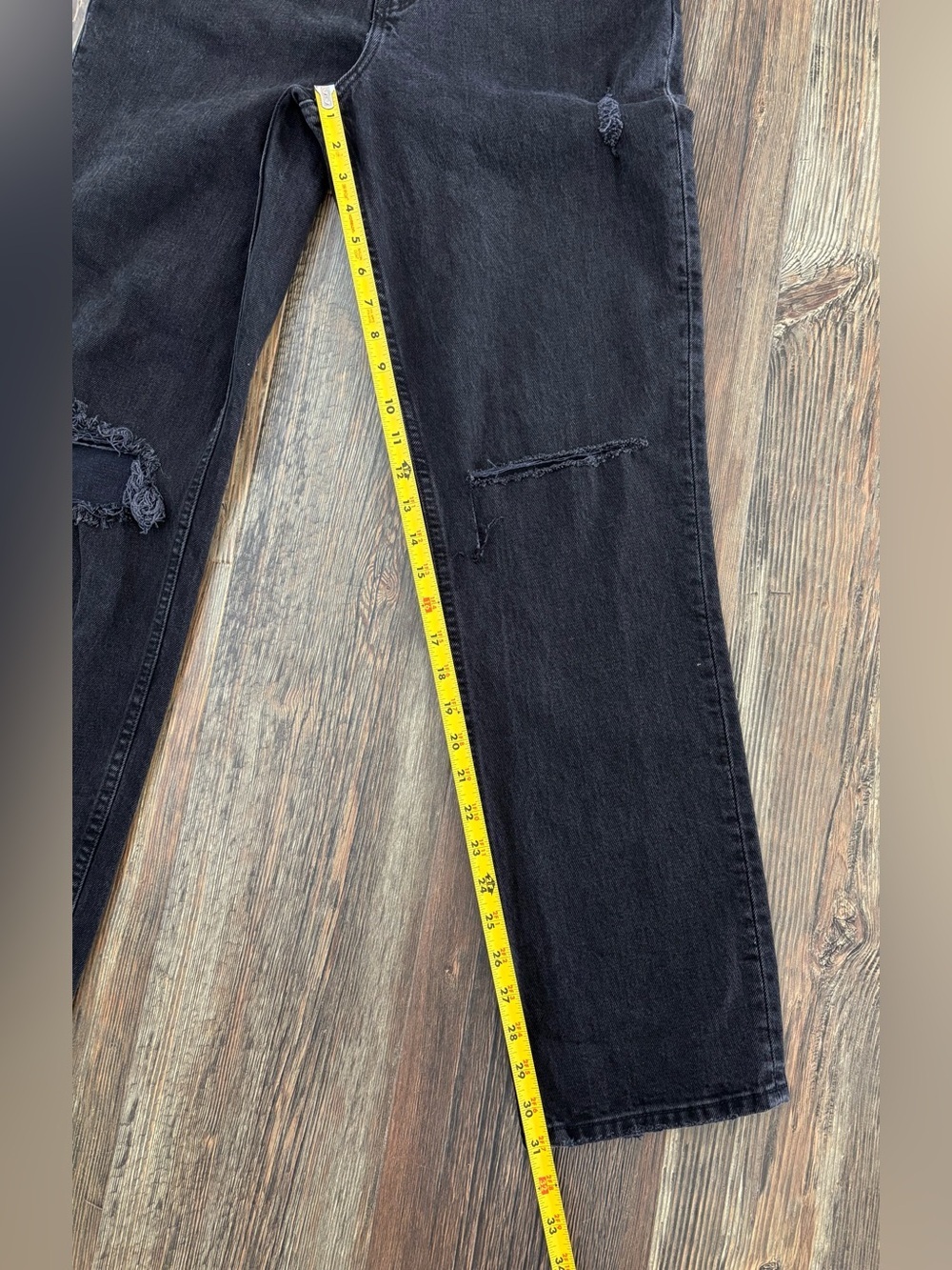 Abercrombie & Fitch 90’s Straight Ultra High Rise Curve Love Black Jeans 27/4R - Picture 7 of 14